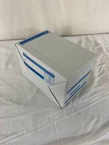 lot 127 image: 1 Case (20 each) NEW Cardinal Health 8457&nbspPoly-Coated&nbspFullGuard Fluid Impervious High Top Universal Size Anti-Skid ShoeBoot Covers - Blue -&nbspFullGuard shoe covers provide fluid-intensive protection throughout