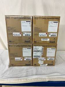 lot 141 image: MSRP $2000  4 Cases (200 pairs per case) NEW&nbspEncore Acclaim Powder-Free Soft & Thick High Dexterity Surgical Gloves DERMASHIELD Technology for dry & damp donning&nbspChemo Tested Size 6 12 Ivory -&nbspExpired See Youtube