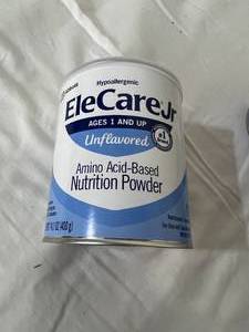lot 157 image: Lot of Various NEW Hypoallergenic Nutrition Powder Infant Formulas (EleCare Jr, Pepticate) - 2024 Expiration Dates in Description
