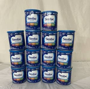 lot 158 image: Lot of 14 Abbott 12.4 oz. Similac Advance Milk-Based Powder OptiGRO Infant Baby Formula Powder with Iron - Complete Nutrition for Babys First Year - 2024 & 2025 Expiration Dates in Description