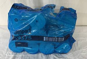 lot 171 image: 1 case Compact 19375 2-Ply Coreless Bath Tissue Toilet Paper Rolls - White (open bag)