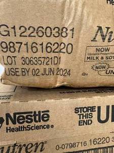 lot 100 image: 5 Cases (24 each per case) Nestle Health Science 9871616220 8.45 fl oz Nutren 1.5 Milk & Soy Unflavored Calorically Dense Complete Nutrition Tube Feeding Formula - Expirations 124 through 624 See Description & Pictures For Exact Dates