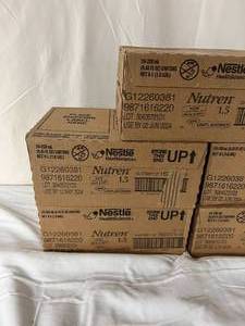lot 103 image: 5 Cases (24 each per case)&nbspNestle Health Science 9871616220 8.45 fl oz Nutren 1.5 Milk & Soy Unflavored Calorically Dense Complete Nutrition Tube Feeding Formula - Expiration 524 through 624