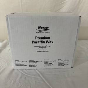 lot 201 image: 1 Case (6 packages, 1 pound each) NEW Norco Performance & Value NC15496 Paraffin Wax Beads - Wintergreen Scent