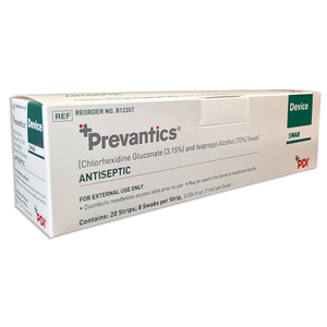lot 70 image: 1 Case (10 boxes, 160 swabs per box) NEW PDI B123ST Prevantics 3.15% Chlorhexidine Gluconate 70% Isopropyl Alcohol Antiseptic Device Instrument Swabs -&nbsphelps improve scrub the hub compliance