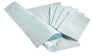 lot 118 image: 1 Case (500 each) NEW Tidi 9810860 13 x 18 3-Ply Multi-Purpose Professional Procedure Tissue Towels -&nbspHighly absorbent towels for draping, blotting or wiping - Box Has Minor Damage