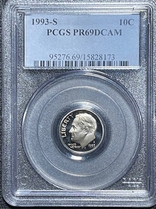 1993-S Roosevelt Dime PCGS PR69 Deep Cameo Proof