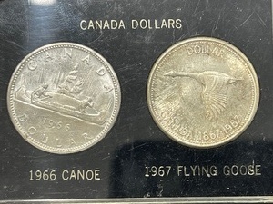 1966 and 1967 Canadian Silver Dollars