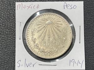 1944 Mexican Silver Peso