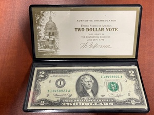 $2 Bill Uncirculated