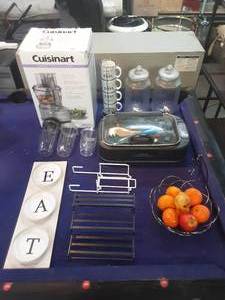Cuisinart food processor, drink dispensers, decor and more