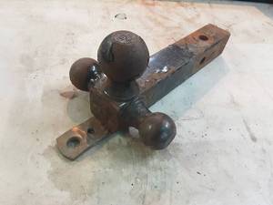 solid steel tri-ball trailer hitch 2&516, 2, 1&78 for 2 receiver