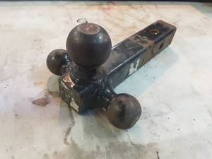 steel tri-ball trailer hitch 2&516, 2, 1&78 for 2 receiver