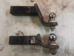 2 drop trailer hitches for 2 receivers