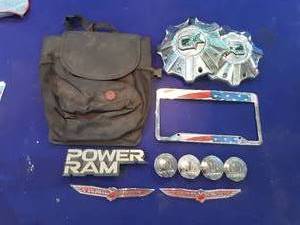 Wheel covers, emblems, plate trim, car garbage bag