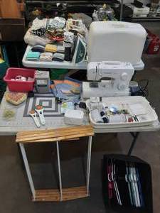 Singer Talent sewing machine with case, accessories, sewing and craft related