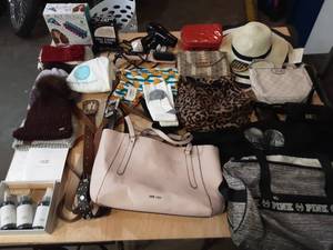 UGG care kit, purses, belts, beauty supplies