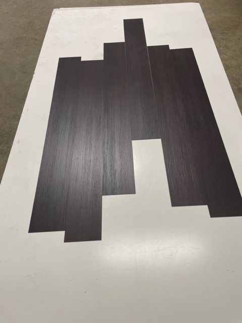 lot 234 image: 360 SF of Premium 20mm Wear Layer Luxury Vinyl Plank flooring - 6x48 - Black Water - G17