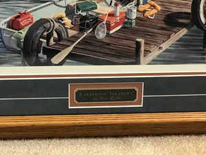 lot 27 image: Lakefront Treasury Framed Print by Ken Zylla