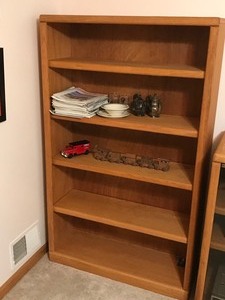 lot 40 image: 3 Book Shelves & 1 Entertainment Center (contents not included)