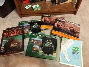 lot 41 image: Railroad Books (shelf not included)
