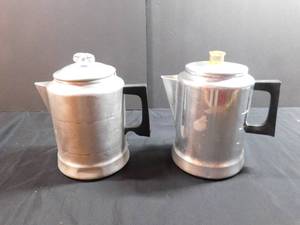 lot 106 image: 2 Vintage  Comet Coffeepots