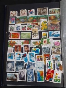 lot 184 image: Album of stamps and envelope of loose stamps
