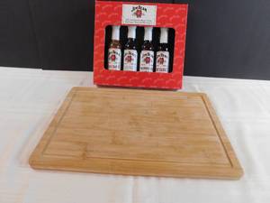 lot 125 image: Jim Beam Barbecue Sauce Pack, Cutting Board
