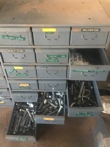 lot 308 image: 18 Drawer Organizer with Contents