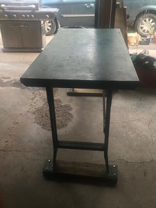 lot 312 image: Green Metal Table