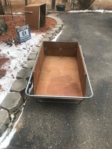 lot 328 image: 2 Wheel Wooden Cart