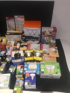 lot 360 image: Large Lot of Light Bulbs - Electrical Boxes - Outlets & Covers & More
