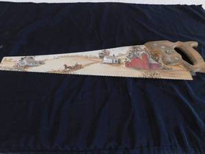 lot 422 image: Hand Painted Saw