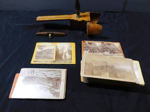lot 255 image: Antique Wooden View Master