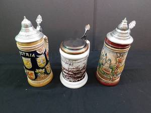 lot 264 image: 3 Beer Steins