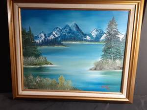 lot 474 image: 21 x 25 Oil paintig