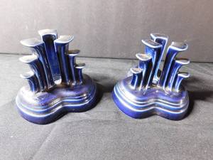 lot 471 image: Fiesta Ware Candleholders
