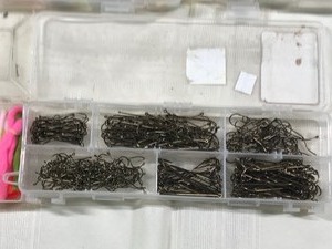 lot 597 image: 5 tackle boxes of tackle