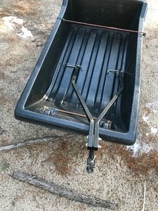 lot 671 image: Ice sled with tow bar