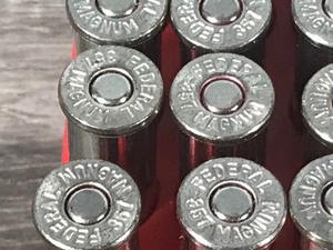 lot 708 image: 50 Federal 357 Magnum High Velocity 158 Grain Hollow Point Jacketed Bullets No. 357E