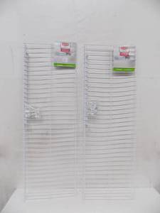lot 2 image: 3 Linen Shelf Kits & 2 Rubbermaid