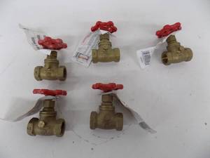 lot 77 image: 5 -Brass Gate Valve 12 FIPS x 12 FIPS