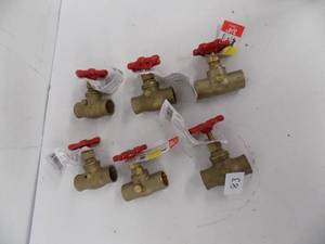 lot 83 image: 6 - Bronze Gate Valve Proline 34 s x 34s (Solder)