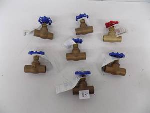 lot 85 image: 7 - Bronze Gate Valve NIBCO 34 s x 34s (Solder)