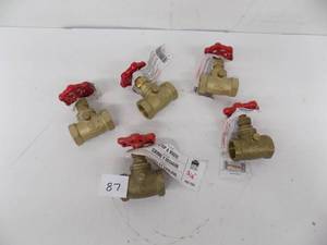 lot 87 image: 5 - Bronze Gate Valve Proline 34 s x 34s (Threaded)