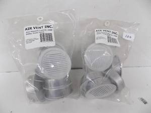 lot 100 image: 3 Mini Vents 12 pieces White