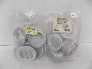 lot 102 image: 3 Mini Vents 12 pieces White