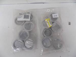 lot 107 image: 3 Mini Vents  12 pieces Mill Finish  #50001
