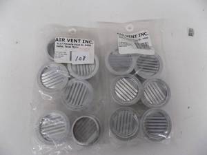 lot 108 image: 3 Mini Vents  12 pieces Mill Finish  #50001