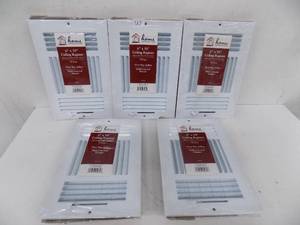 lot 123 image: 5 - 6 x 10 Ceiling Registers White